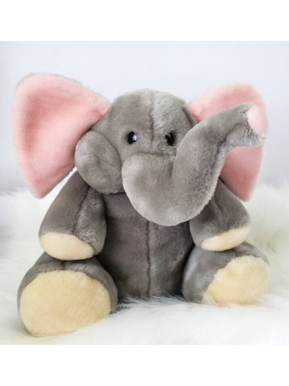 Vintage 1985 Fun Farm By DAKIN - Large Plush Elephant Stuffed Animal